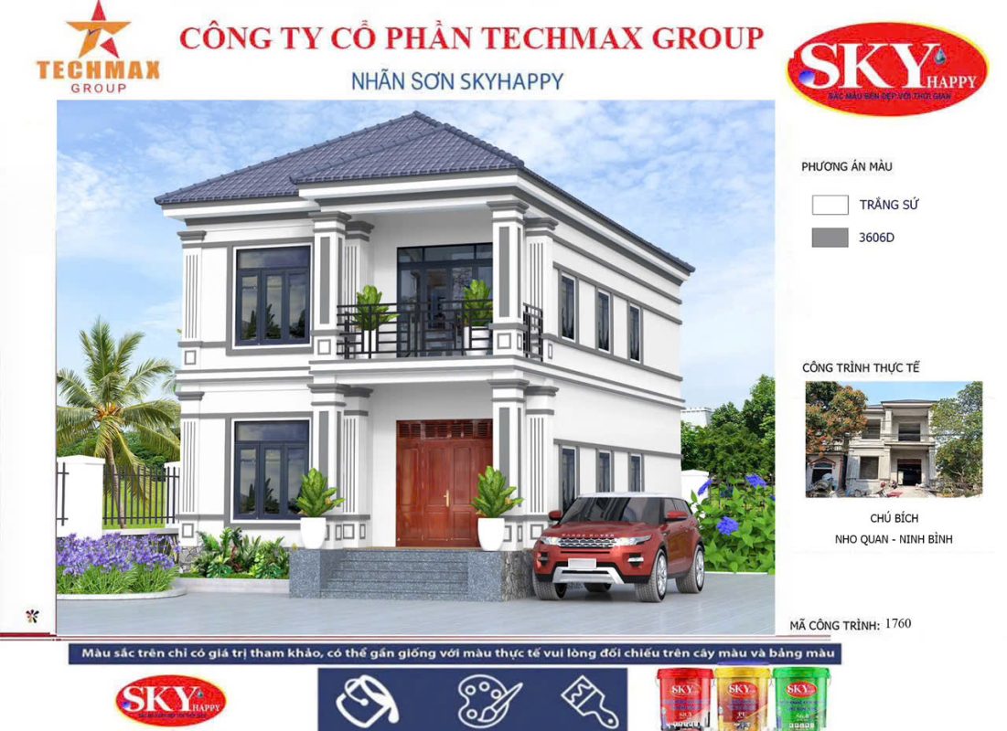 Công Trình Thi Công Sơn SkyHappy - Sơn TechMax