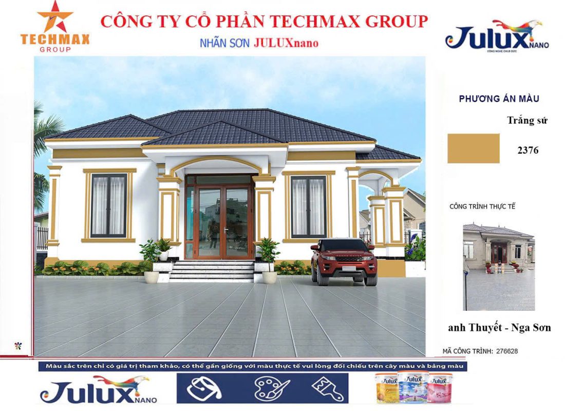 Mẫu-Nhà-Mái-Thái-3-Gian-Tư-Vấn-Màu-Nhà-Mái-Thái-Sơn-TechMax