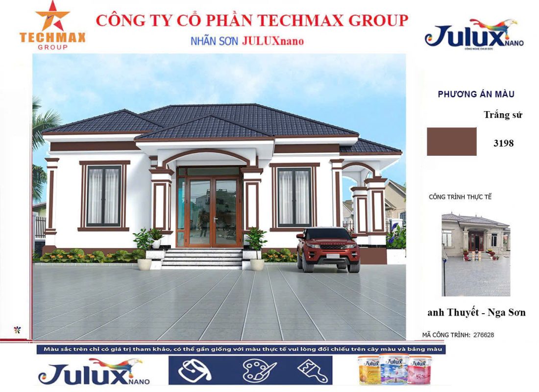 Nhà-Mái-Thái-3-Gian-lên-màu-trắng-sứ-chỉ-nâu-Tư-Vấn-Màu-Nhà-Mái-Thái-Sơn-TechMax